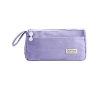 Trousse à crayons avec fermeture éclair, boîte à papeterie avec fermeture éclair, deux, lilas, Siehe Beschreibung, Voir description