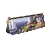 Trousse à crayons avec fermeture éclair et motif lamantins des Indes occidentales - En cuir PVC - Triangle - Trousse de maquillage, Peinture diamant., Taille unique, Cartable