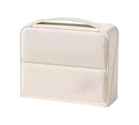 Trousse à crayons - Avec fermeture éclair - Grande capacité - Sac de rangement - Plusieurs compartiments - Organiseur de crayons, sac de transport, étudiants, Blanc, 23 x 7 x 18 cm, Voir description