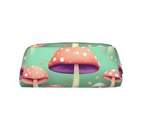 Trousse à crayons avec fermeture éclair - Motif champignon de rêve - Organiseur de papeterie portable - Pour le bureau et les voyages
