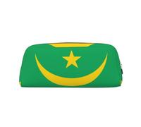 Trousse à crayons avec fermeture éclair Motif drapeau de la Mauritanie