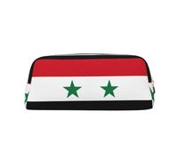 Trousse à crayons avec fermeture éclair - Motif drapeau de la Syrie, Or, One Size, Art déco.