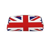 Trousse à crayons avec fermeture éclair Motif drapeau du Royaume-Uni, Or, One Size, Art déco.