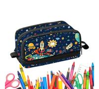 Trousse à crayons avec fermeture éclair - Organiseur de grande capacité à 6