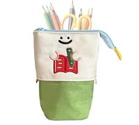 Trousse à crayons avec fermeture éclair - Sac à crayons pliable | Imprimé avec motifs de livres, trousse à fermeture éclair pour l'école universitaire, vert, Consulte la descripción, Voir description