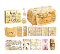 Trousse à crayons avec fermeture éclair, trousse de maquillage esthétique - Organiseur de papeterie de grande capacité pour l'école, l'université, la salle de classe, la maternelle, sac à dos pour