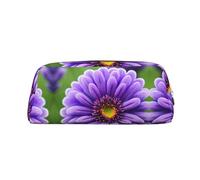 Trousse à crayons avec fleur de lavande violette - Trousse de rangement pour le bureau - Rangement quotidien, Argenté., Taille unique, Organiseur de sac