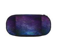 Trousse à crayons avec impression interstellaire - Grande capacité - Motif univers avec étoiles et galaxie - Pour étudiants - Double fermeture éclair, Noir , Taille unique, Organiseur de sac