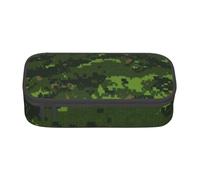 Trousse à crayons avec imprimé camouflage numérique vert de l'armée - Grande capacité - Pour fournitures scolaires et de bureau, Noir , Taille unique, Trousse de maquillage