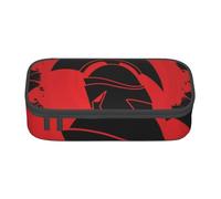 Trousse à crayons avec imprimé casque de guerrier spartan - Grande capacité - Pour fournitures scolaires et de bureau, Noir , Taille unique, Trousse de maquillage