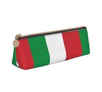 Trousse à crayons avec imprimé drapeau de l'Italie pour étudiant - Grande capacité - Pour l'école, les voyages, le bureau, blanc, Taille unique