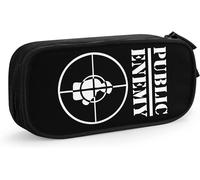 Trousse À Crayons Avec Logo De L'ennemi Public, Sacs À Stylos De Grande Capacité, Sac De Rangement De Papeterie Pour Étudiants, Adapté Au Bureau Scolaire Des Garçons Et Des Filles