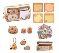 Trousse à crayons avec motif animal de dessin animé - Grande capacité - Jolie trousse à crayons gel - Fournitures scolaires et de bureau, Grand Chelem.