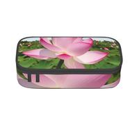Trousse à crayons avec pierres de massage avec imprimé fleur - Grande capacité - Fermeture éclair - Organiseur de papeterie - Trousse de maquillage pour l'école, le bureau, adulte, adolescent, fille