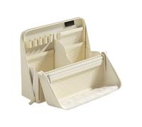 Trousse à crayons avec plusieurs compartiments et poignée - Design debout élégant pour les articles scolaires et de bureau | Tissu Oxford imperméable, 22 x 18 x 7,8 cm, convient aux filles, aux