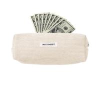 Trousse à crayons beige en velours côtelé | Trousse esthétique | Jolie trousse à crayons en velours côtelé pour le bureau, grande capacité, trousse à crayons, crème, voir description, voir