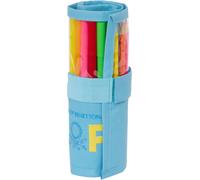 Trousse à crayons Benetton Spring Rabattable Bleu ciel 7 x 20 x 7 cm (27 pièces)