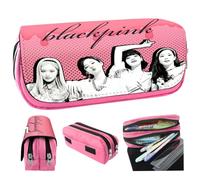 Trousse à Crayons Blackppink Grande Capacité Sac à Crayons Trousse Scolaire Sac de Papeterie de Bureau Portable,Case Utilisé pour Étudiants Scolaires Fournitures de Bureau for Les Filles garçons Ado-B