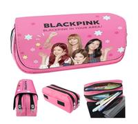 Trousse à Crayons Blackppink Grande Capacité Sac à Crayons Trousse Scolaire Sac de Papeterie de Bureau Portable,Case Utilisé pour Étudiants Scolaires Fournitures de Bureau for Les Filles garçons Ado-A