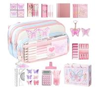 Trousse à crayons | Boîte de rangement artistique multifonctionnelle - Grande trousse à crayons avec grande capacité | Pour journal, marquage, trajet, voyage, collège, étudiants, adolescents, filles