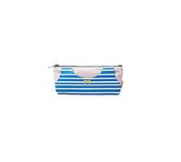 Trousse à crayons - Bonne qualité - Coton - Bleu Marinière - Dimensions 2x8x4 cm - Mixte