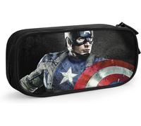 Trousse À Crayons Captain America - Trousse De Maquillage Multifonction - Pour Fille - Pour L'école Et Le Bureau