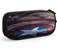 Trousse À Crayons Captain America - Trousse De Maquillage Multifonction - Pour Fille - Pour L'école Et Le Bureau