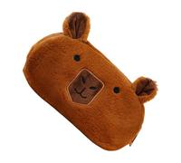 Trousse à crayons Capybara - 10,24 x 4,72 x 2,36 pouces Trousse à crayons Capybara marron frais et amusant, jolie trousse à crayons Capybra avec fermeture éclair | Astccio en peluche | pour enfants