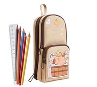 Trousse à crayons Capybara mignonne - Trousse d'écolier | Organiseur de crayons sur le thème Capybara Grande capacité Dessin animé Capybara Sac de rangement pour étudiants, Happy Capybara, Refer to