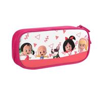 Trousse à crayons Cleo and Cuquin avec fermeture éclair, grande capacité, boîte de rangement pour stylos, papeterie, sac de rangement, trousse de maquillage, pochette de bureau, fournitures de papeter