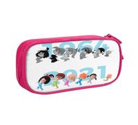Trousse à crayons Cleo and Cuquin avec fermeture éclair, grande capacité, boîte de rangement pour stylos, papeterie, sac de rangement, trousse de maquillage, pochette de bureau, fournitures de papeter