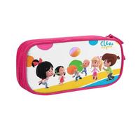 Trousse à crayons Cleo and Cuquin avec fermeture éclair, grande capacité, boîte de rangement pour stylos, papeterie, sac de rangement, trousse de maquillage, pochette de bureau, fournitures de papeter