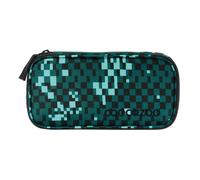 Trousse à crayons - COOCAZOO - Pencil Case Pixel Blox 311592 - Noir/Pétrole - Polyester - Zippée