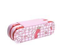 Trousse à crayons créative en toile double couche grande capacité pour école primaire et secondaire garçons filles, Rose 04., 21*7*7cm, Mode