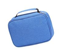 Trousse à crayons de couleur 72 emplacements de grande capacité - Organiseur portable à fermeture éclair pour gel coloré - Sac multifonction, bleu