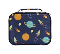Trousse à crayons de couleur avec motif étoile et planète - Grande capacité - Pour crayons de couleur, stylos, marqueurs, #01, Taille unique, Charmant