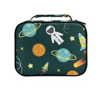 Trousse à crayons de couleur avec motif planète et asréonaute - Grande capacité - Pour crayons de couleur, stylos, marqueurs, #01, Taille unique, Charmant