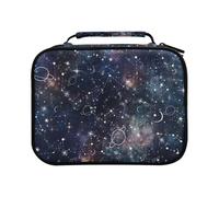 Trousse à crayons de couleur avec motif planète et étoile constellation galaxie - Grande capacité - Pour crayons de couleur, stylos, marqueurs, #01, Taille unique, Charmant