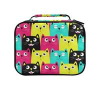 Trousse à crayons de couleur sans couture de grande capacité avec motif chats mignons pour crayons de couleur, stylos, marqueurs, organiseur, #01, Taille unique, Charmant
