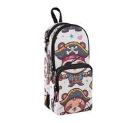 Trousse à crayons de grande capacité avec compartiment pour étudiants, cartable, papeterie, marqueur pour l'école, le bureau, le travail, Corsaires d'animaux, Taille unique, Mallette