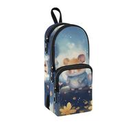 Trousse à crayons de grande capacité avec compartiment pour étudiants, cartable, papeterie, marqueur pour l'école, le bureau, le travail, Souris ciel étoilé, Taille unique, Mallette
