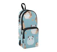 Trousse à crayons de grande capacité avec compartiment pour étudiants en forme de souris de dessin animé pour l'école, le bureau, le travail, Souris Cartoon, Taille unique, Mallette