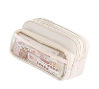 Trousse à crayons de grande capacité avec compartiments extensibles, trousse à crayons multifonction avec fermeture éclair pour étudiant