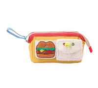 Trousse à crayons de grande capacité avec motif d'ours mignon - Grande ouverture - Pour université, étudiants et enseignants, jaune, Refer to description, Unisexe