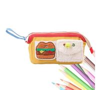 Trousse à crayons de grande capacité avec motif ours mignon | Trousse à stylos portable à large ouverture pour l'université, l'école et les étudiants, jaune, Refer to description, Unisexe