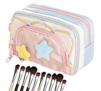 Trousse à crayons de grande capacité, jolie trousse à crayons pour | Trousse à papeterie avec cinq points et étoiles pour enfants, étudiants, filles, collège, salle de classe, voyage, maquillage