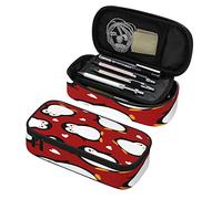 Trousse à crayons de grande capacité, motif d'amour de pingouin, fermeture éclair, pour filles, garçons, adolescents, adultes, école, bureau, sac de rangement, porte-stylo, multicolore, Taille unique