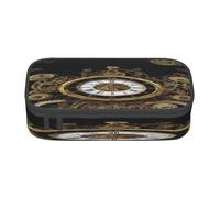 Trousse à crayons de grande capacité pour l'école, le bureau et les voyages, trousse à crayons en bronze siècle pour étudiant, trousse de toilette et de maquillage en tissu Oxford à fermeture éclair