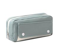 Trousse à crayons de grande capacité pour l'école, les adolescents, les filles, les garçons, les enfants (S-vert)