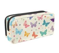 Trousse à crayons de grande capacité pour ranger des fournitures de bureau, des pensées d'oiseaux, des fleurs, Multicolore 8., 2.3x8.2x3.9in/6x21x10cm, Organiseur de sac